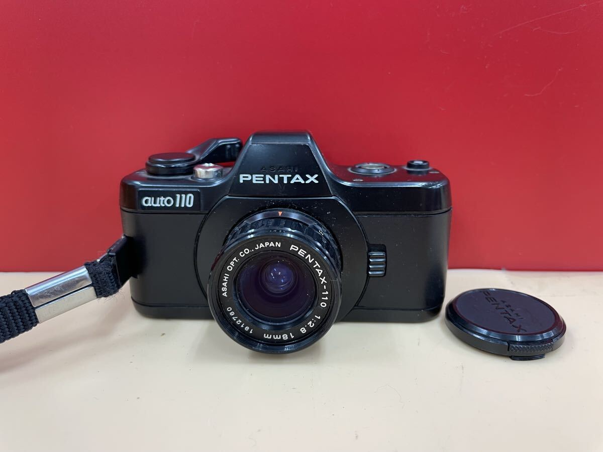 （F40）ペンタックス ASAHI PENTAX auto 110 カメラ PENTAX-110 1:2.8/18mm レンズ 現状品 未確認