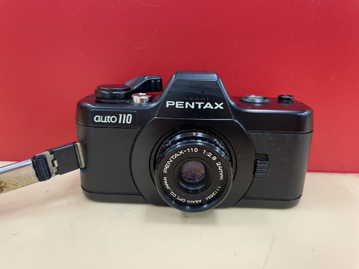 （F41）ペンタックス ASAHI PENTAX auto 110 カメラ PENTAX-110 1:2.8 24mm レンズ 現状品 未確認