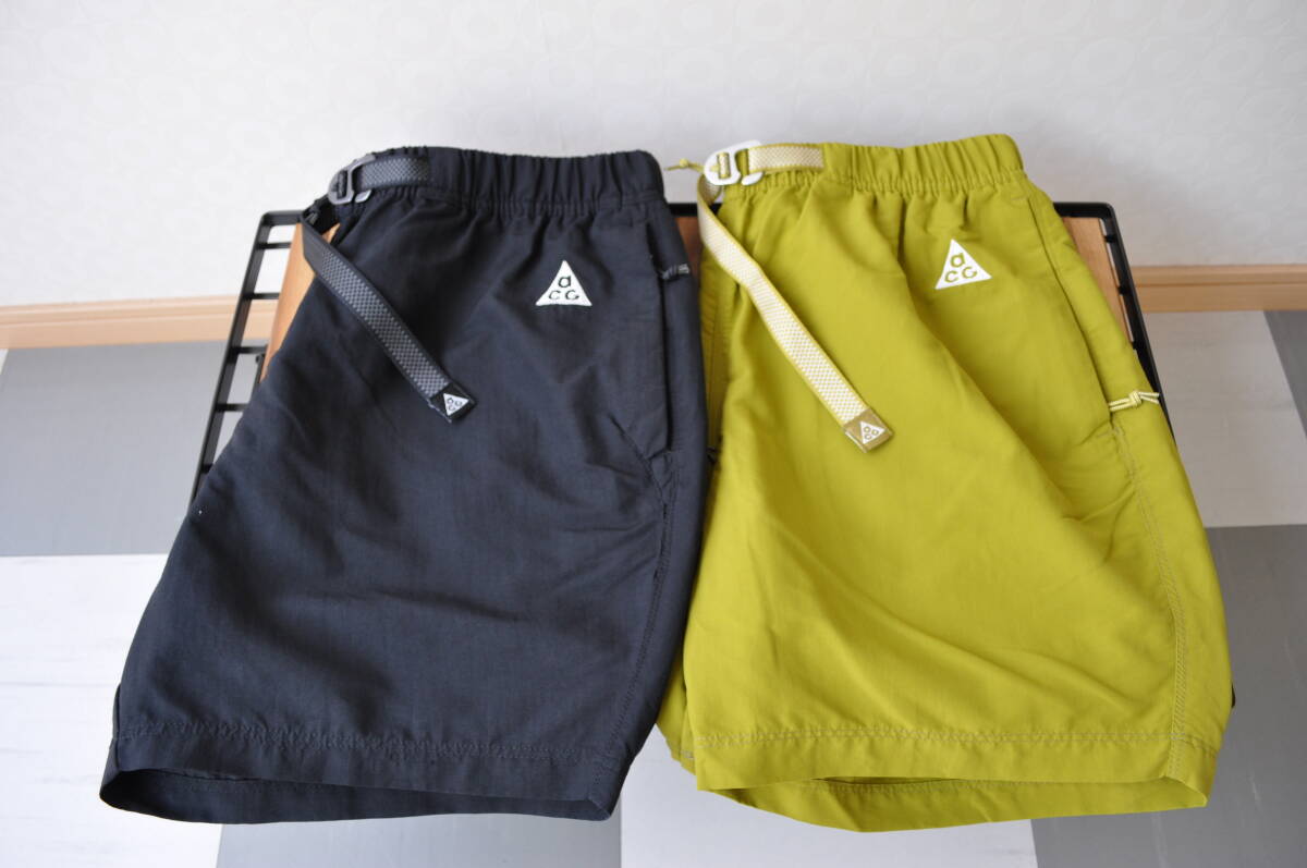 NIKE「ACG」ナイロンショートパンツ　BLK ＆ イエロー系