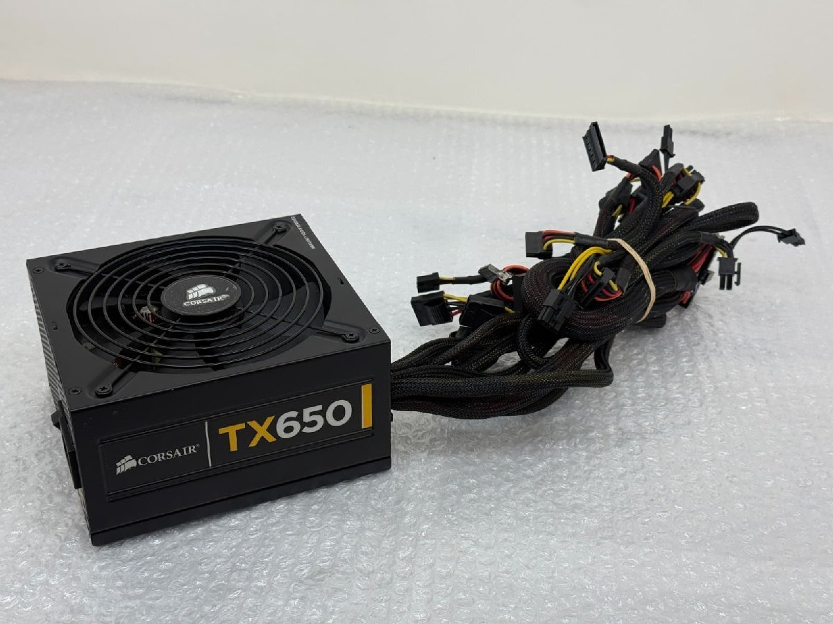 ●CORSAIR 650W TX650 CMPSU-650TXV2 80PLUS BRONZE 電源BOX 電源ユニット / 動作品【 PCパーツ ITS JAPAN 】