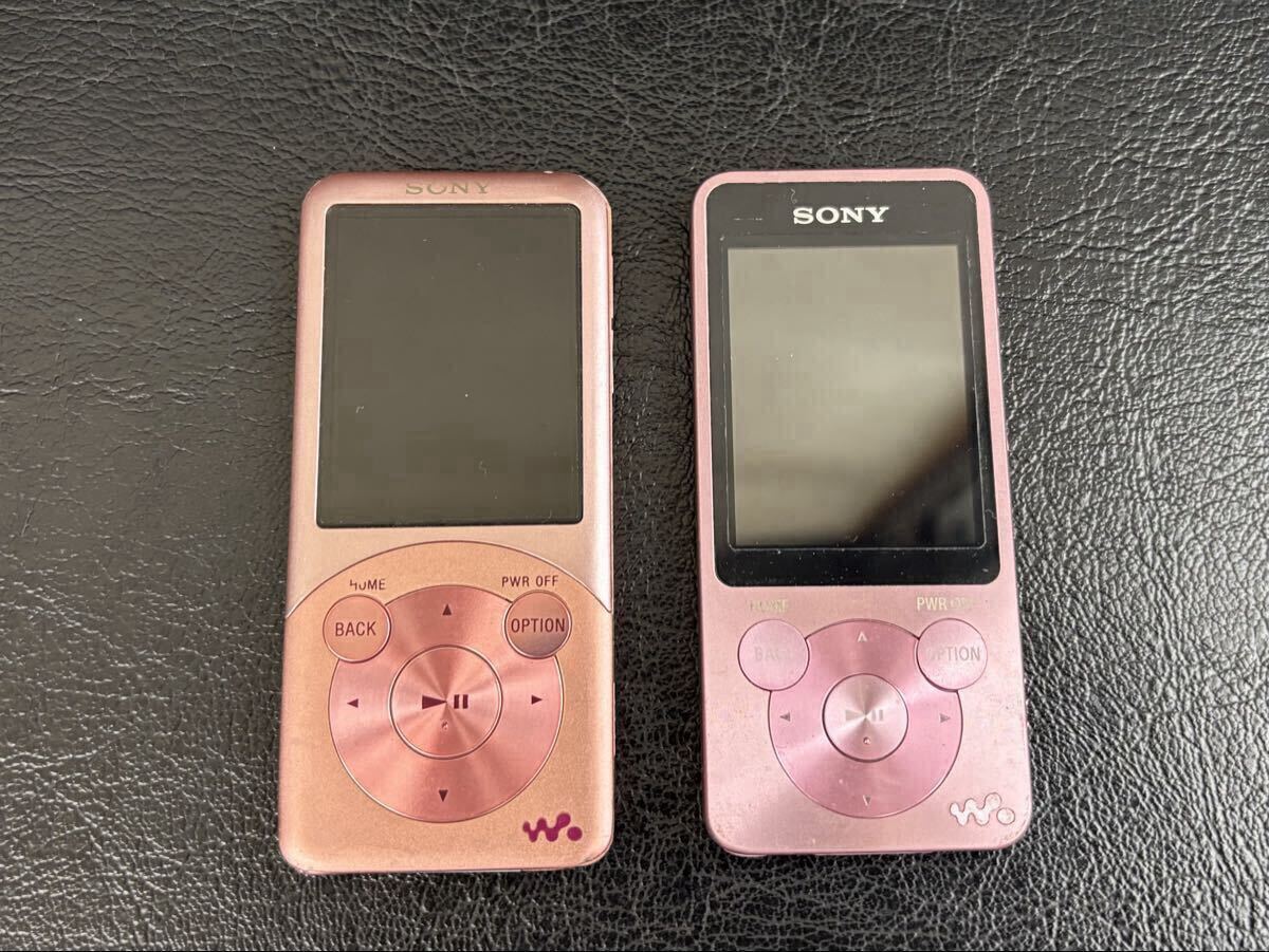 SONY WALKMAN NW-S754 NW-S14 ソニー ウォークマン デジタルオーディオプレーヤー ピンク 2点まとめ 音出しOK 初期化済み S-321