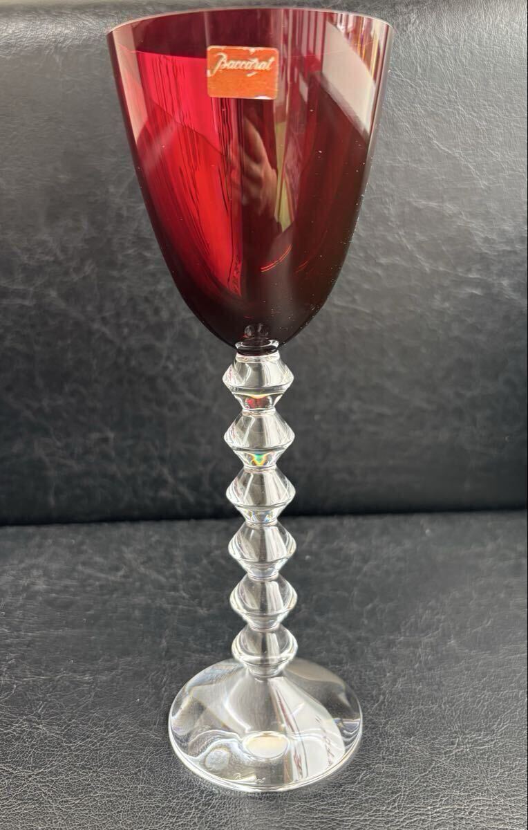 Baccarat バカラ ベガ フォルテッシモ ワイングラス クリスタル グラス レッド 欠けあり 箱無