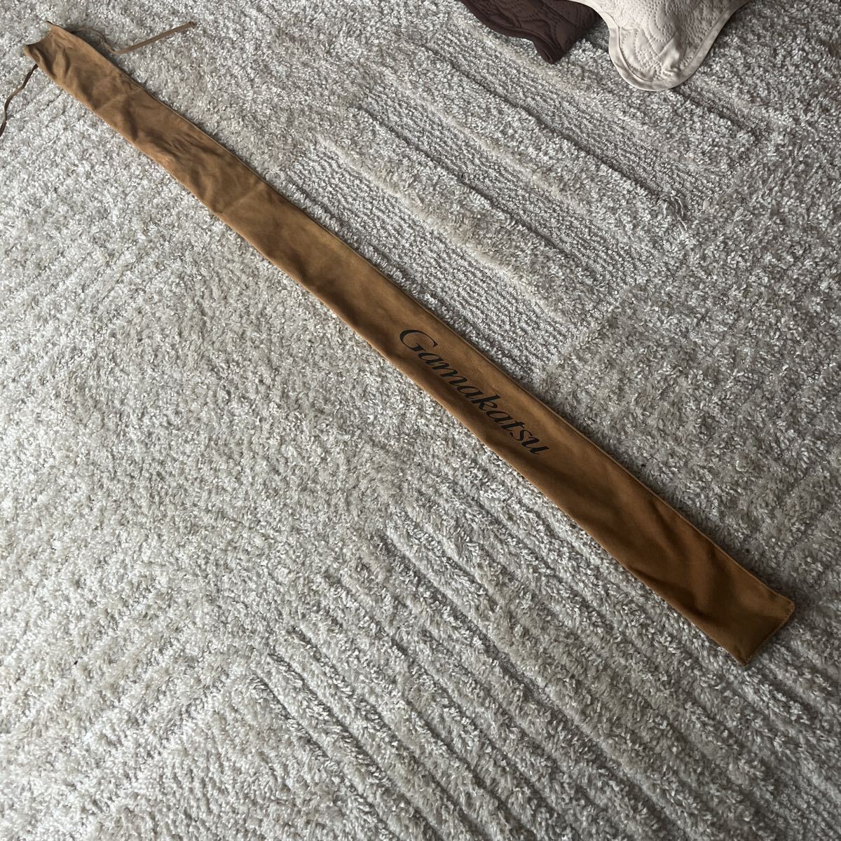 がまかつ・純正竿袋・美品・90cm・ロッドケース・ロッドカバー フェルト生地・検索:ニット・がまヘラ・がま渓流・鯉