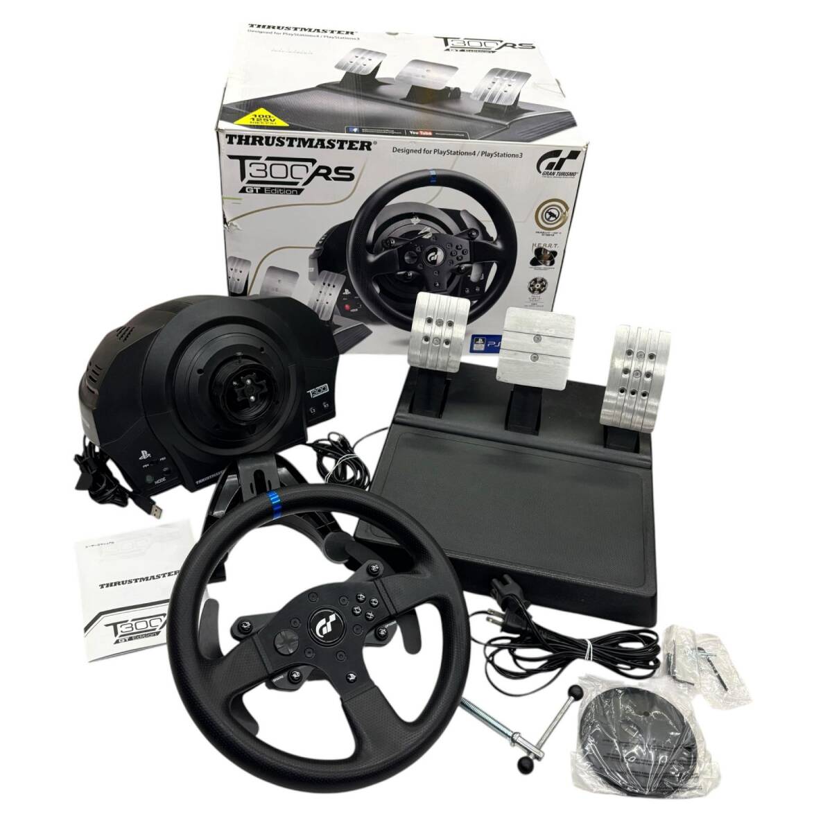 199990 動作未確認 Thrustmaster ハンコン ハンドルコントローラー T300RS GT Edition