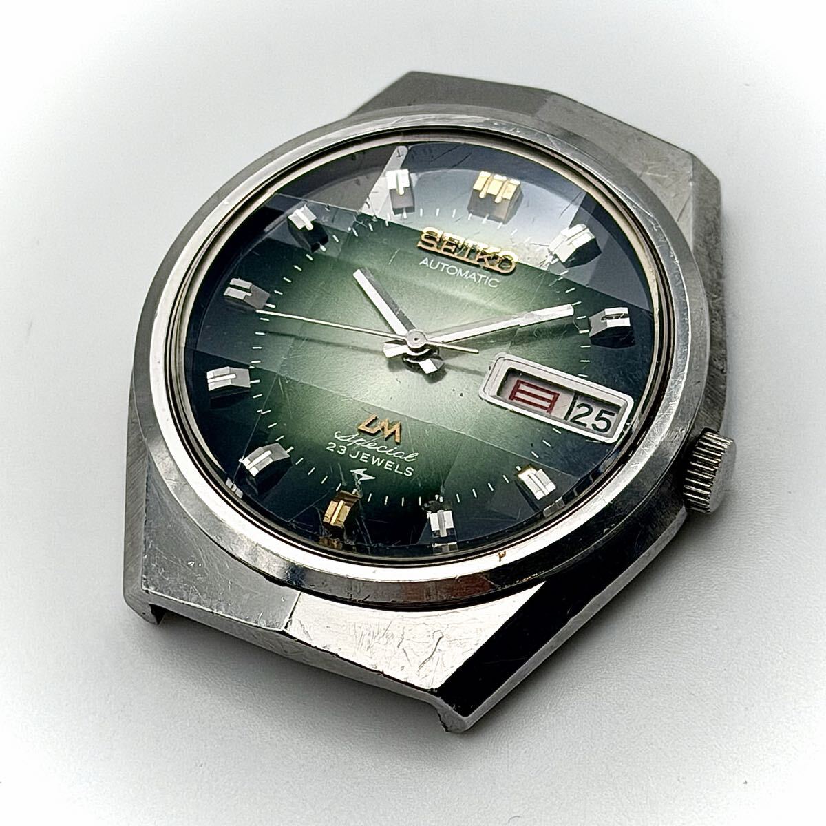 稼動 1972年9月製造 SEIKO セイコー LM SP 5206-6100 デイデイト 9面カットガラス ヴィンテージウォッチ vintage メンズ 自動巻き 腕時計