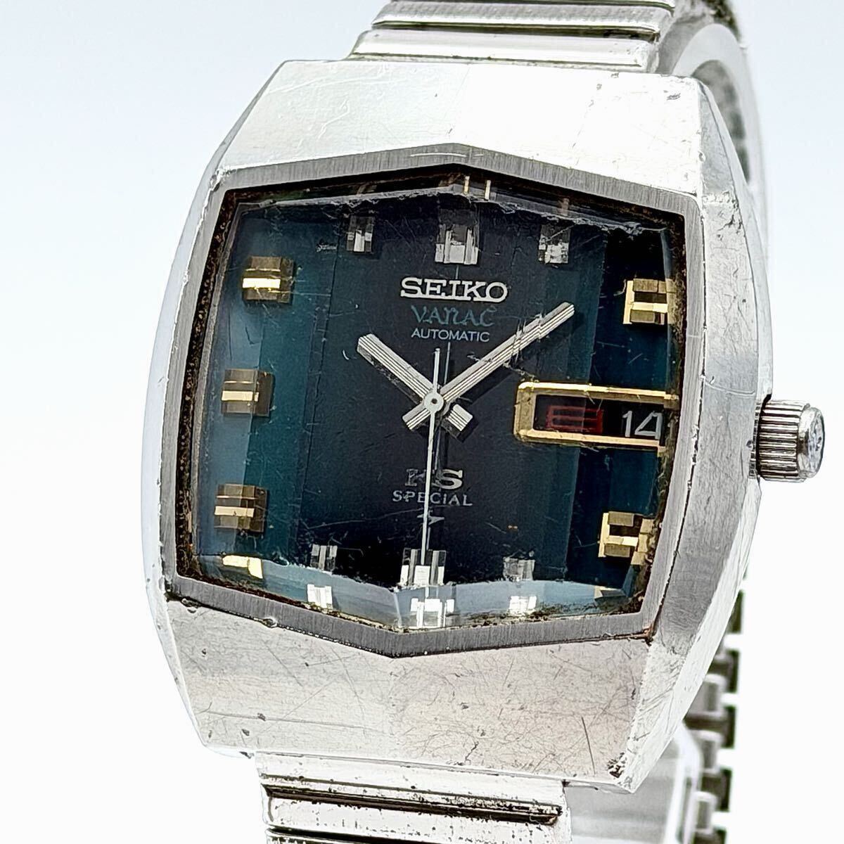 希少品 1973年10月製造 KING SEIKO VANAC キングセイコー バナック 5256-5000 ストライプ文字盤 KS スペシャル ヴィンテージ vintage 時計