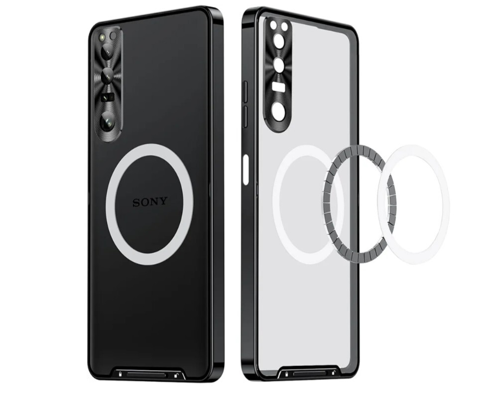 y062113g xperia1Ⅳ スマホケース ハードケース 黒 ブラック 耐衝撃 ソニー Sonny