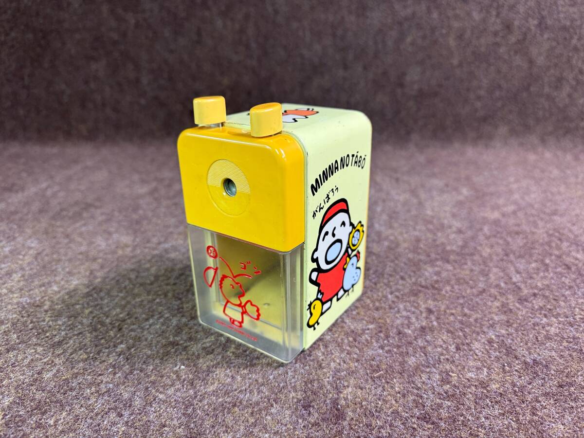 60 葉／鉛筆削り器 みんなのたあ坊 レア 当時物 手動 えんぴつ ターボー サンリオ 昭和レトロ 希少 手回し