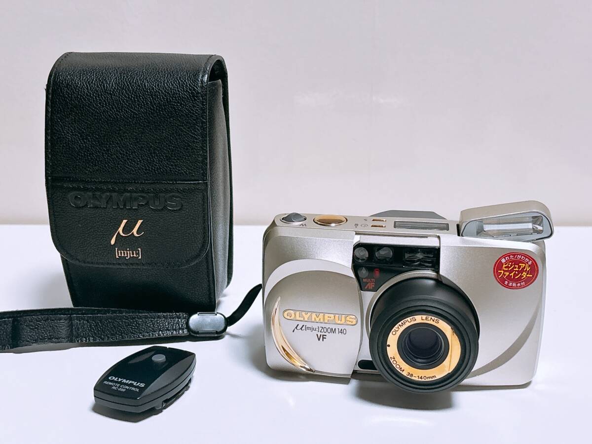未使用に近い　OLYMPUS/オリンパス μ [mju:] ZOOM 140 VF ミュー フィルムカメラ コンパクトカメラ
