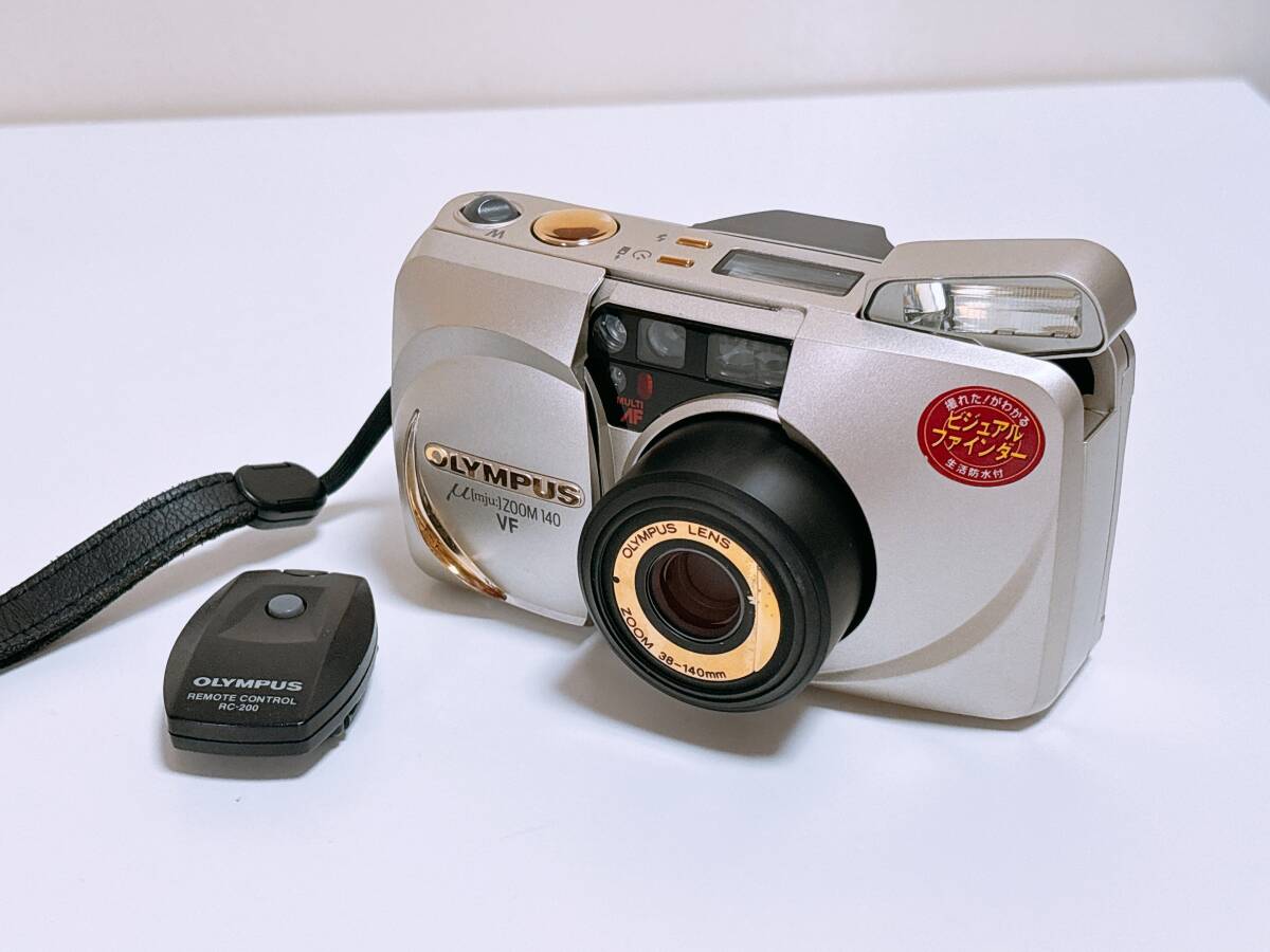 美品　OLYMPUS/オリンパス μ [mju:] ZOOM 140 VF ミュー フィルムカメラ コンパクトカメラ