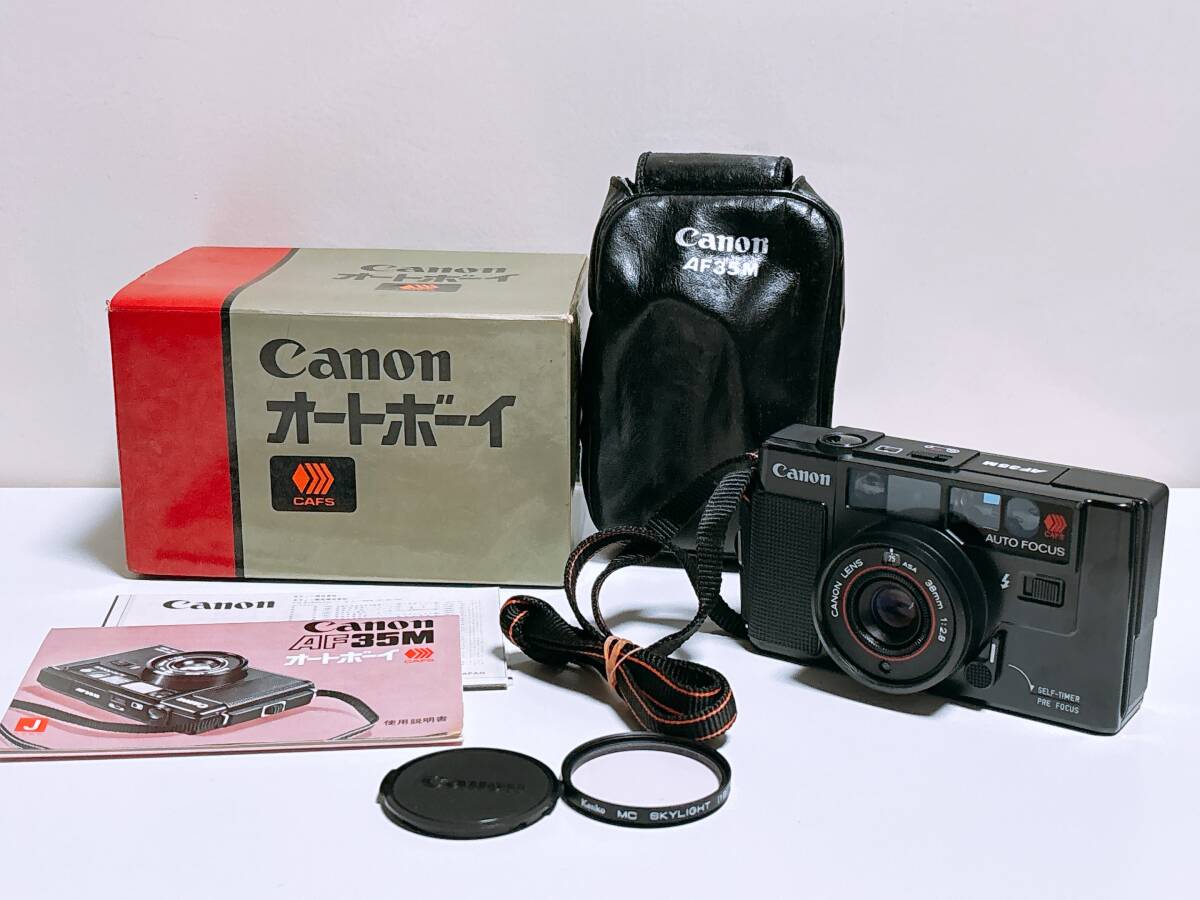箱付き・超美品 Canon キヤノン AF35M コンパクトフィルムカメラ CANON LENS 38㎜ 1:2.8