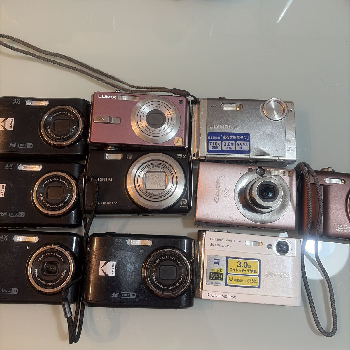 お得　10個　セット　まとめ　 デジタルカメラ Canon SONY Panasonic FUJIFILM OLYMPUS コンパクトデジタルカメラ　動作未確認　現状品