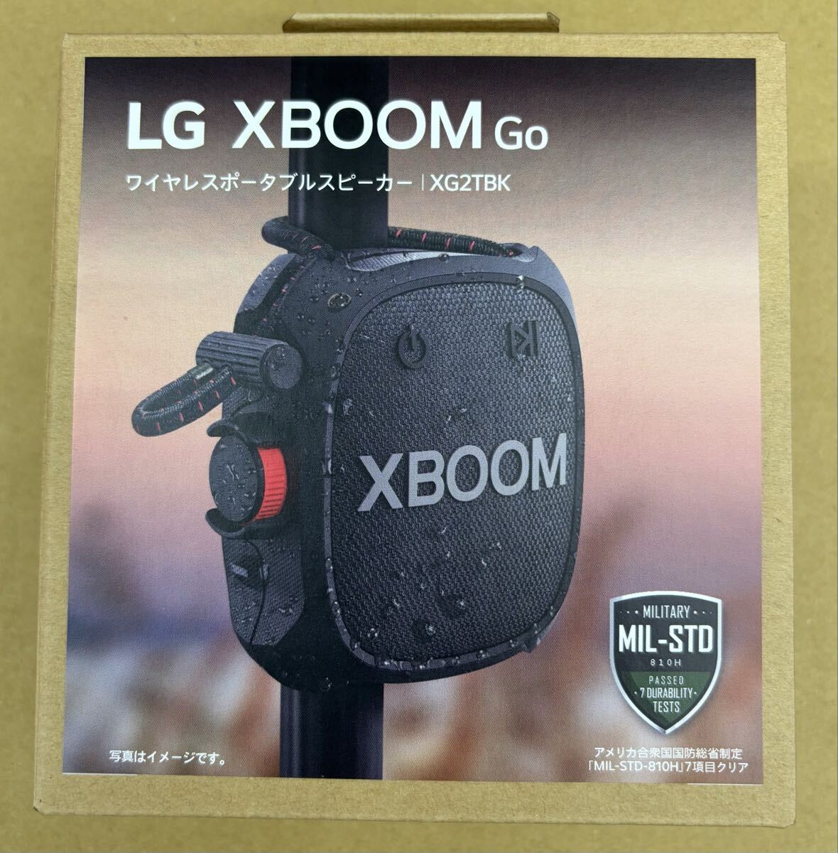 LG XBOOMGo XG2T ワイヤレスポータブルスピーカー 1個 アウトドア　キャンプ　バーベキュー　BBQ 防水　防塵