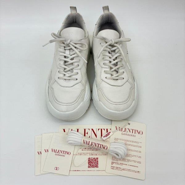 【即決】ヴァレンティノ・ガラヴァーニ Valentino Garavani ガムボーイ スニーカー 靴 レザー レディース 中古 サイズ38 約24cm