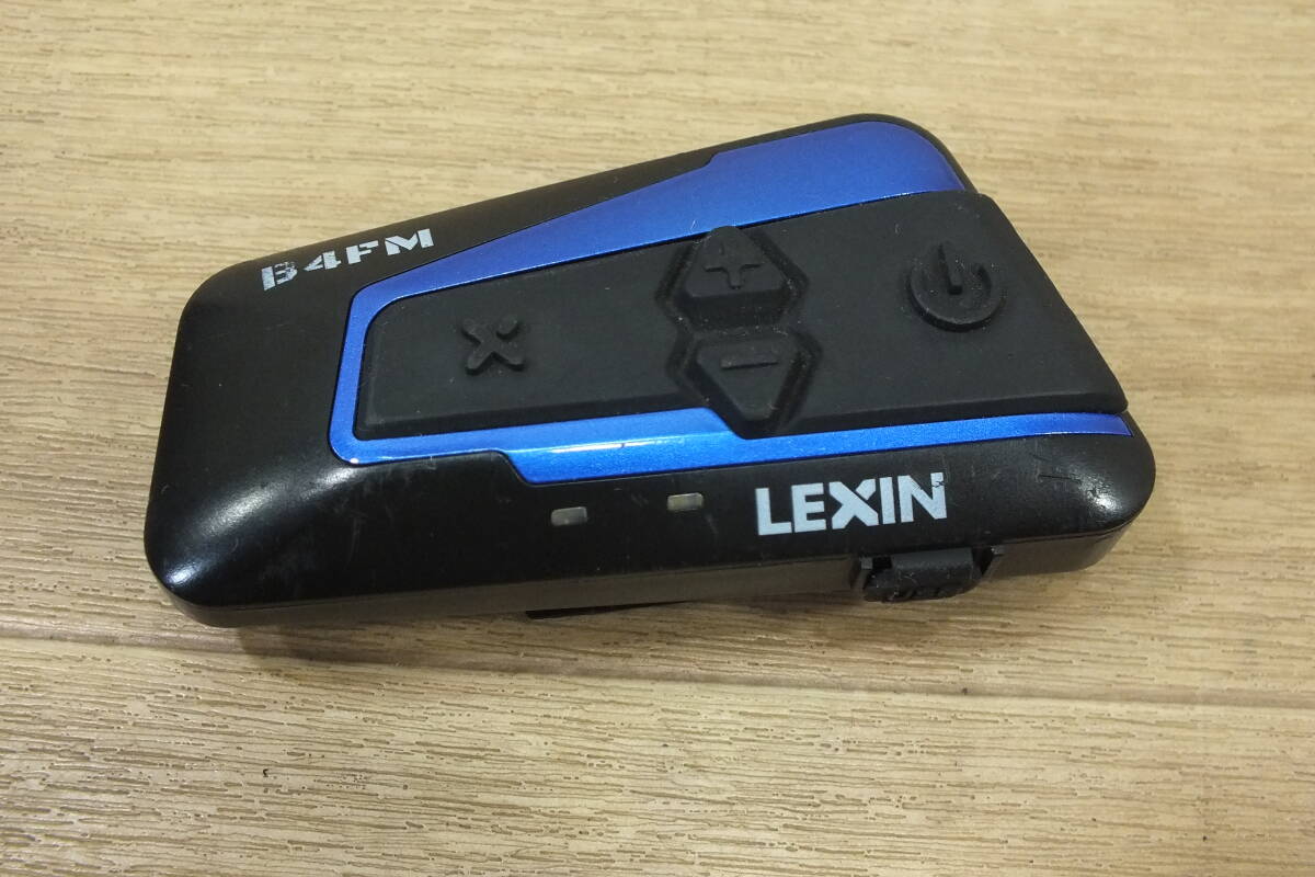 ◆ 送600円　LEXIN インカム バイク用 LX-B4FM 【 通電確認済/現状品 】