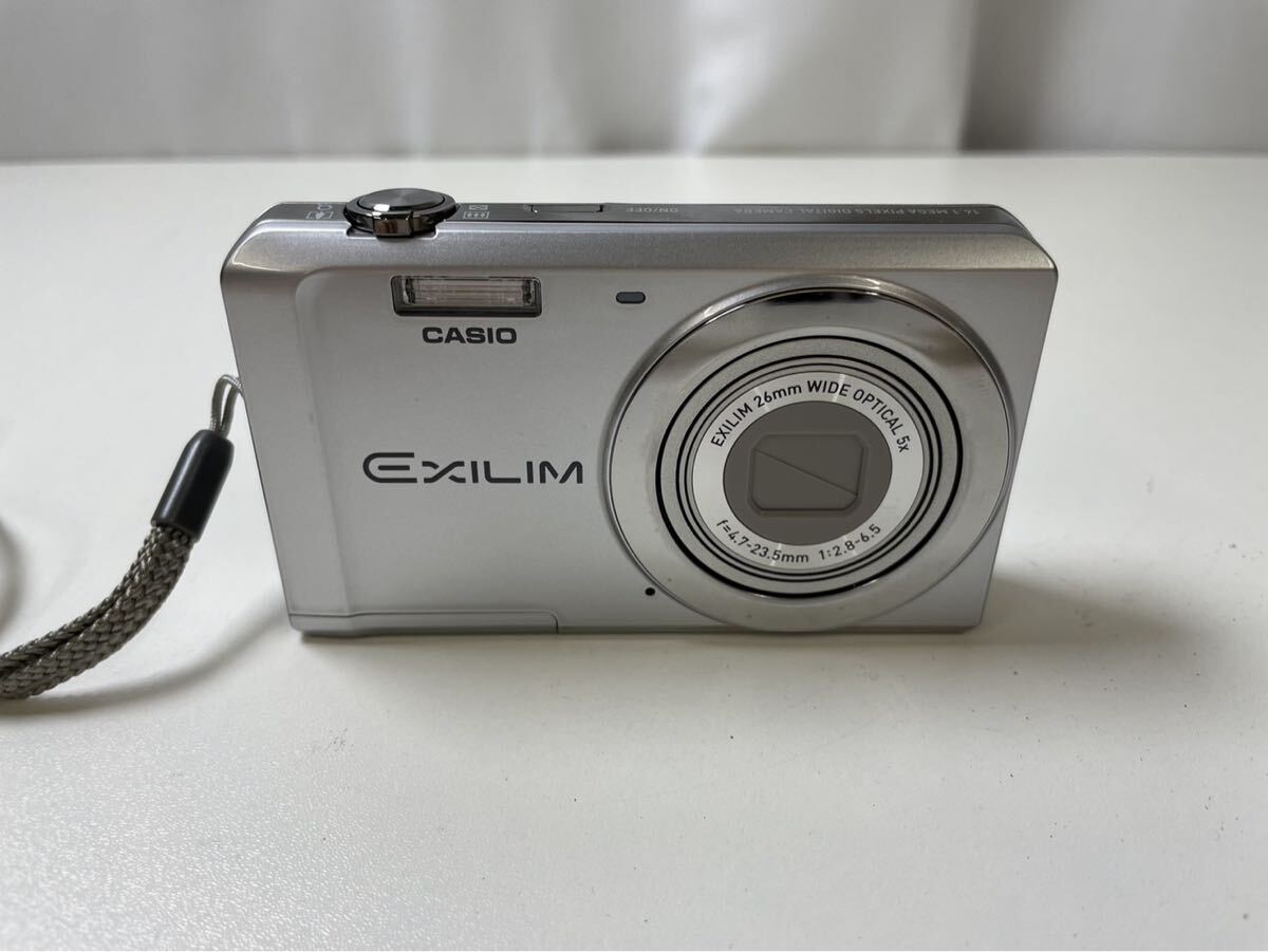 92T-5-32 CASIO EXILIM EX-ZS5 コンパクトデジタルカメラ シルバー 動作通電未確認
