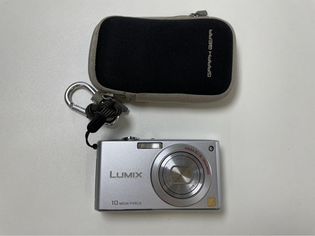96T-5-9 Panasonic パナソニック LUMIX DMC-FX35 ルミックス シルバー コンパクトデジタルカメラ 動作通電未確認