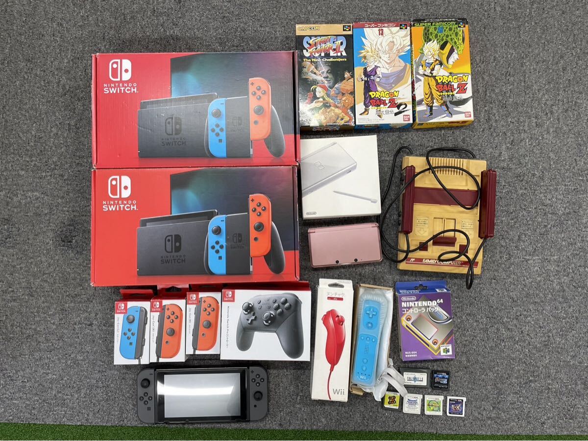 0J-5-80 ゲーム まとめ 大量 Switch DS 本体 コントローラー ファミコン ソフト 任天堂 ニンテンドー ジャンク 未検品