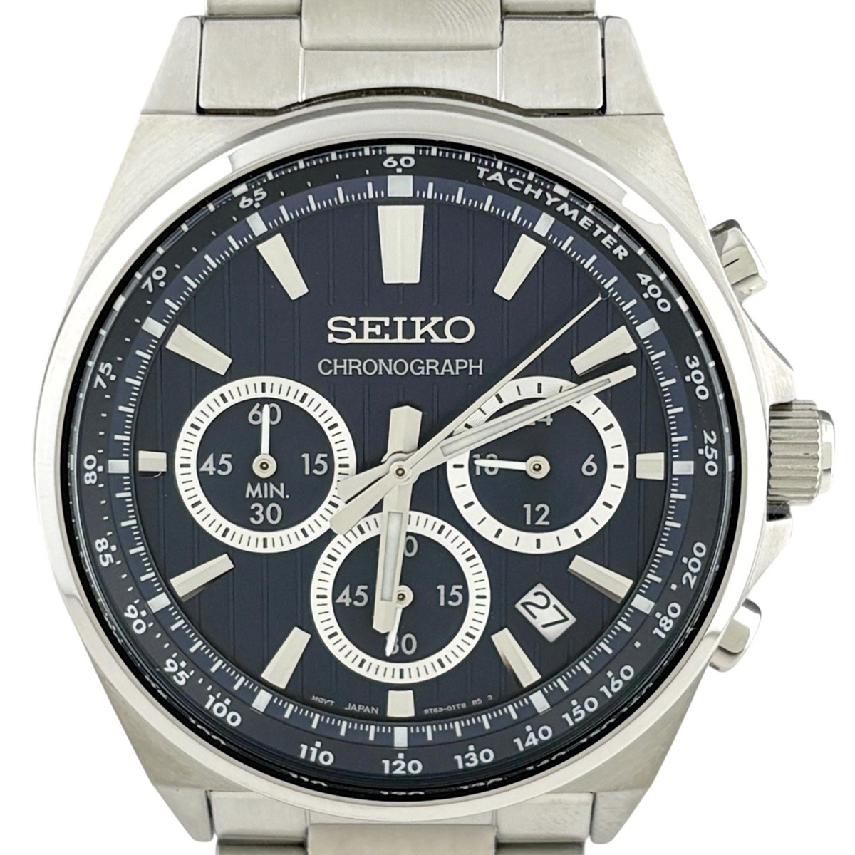 【ジャンク品】セイコー SEIKO クロノグラフ 8T63-01T0 腕時計 クォーツ 【中古】