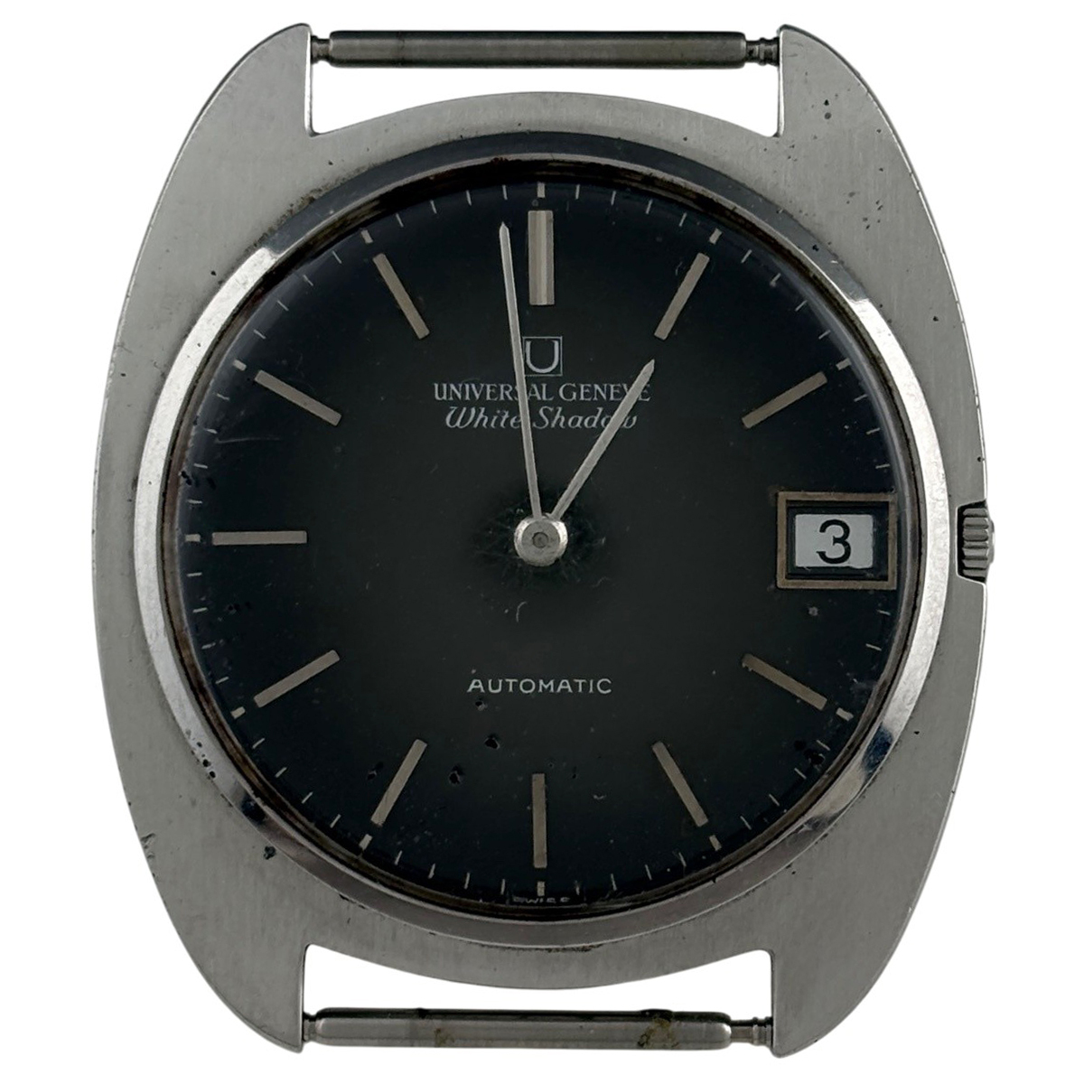 【ジャンク品】 ユニバーサル・ジュネーブ Universal Geneve ホワイトシャドウ 867103 腕時計 自動巻き 【中古】