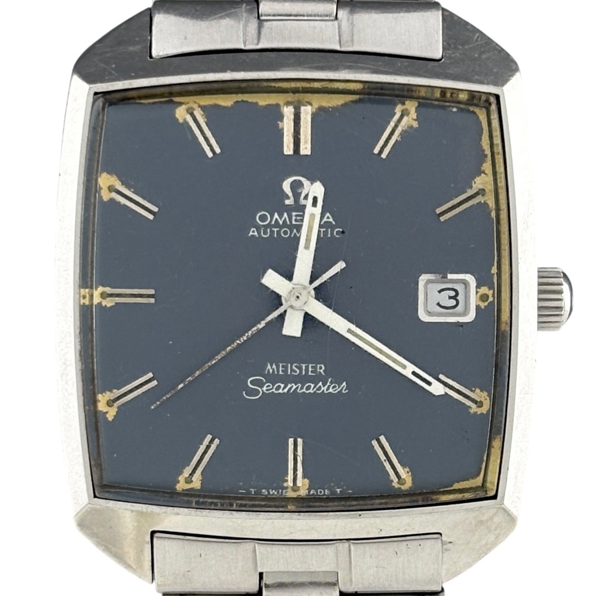 【ジャンク品】オメガ OMEGA スクエア シーマスター 腕時計 自動巻き 【中古】