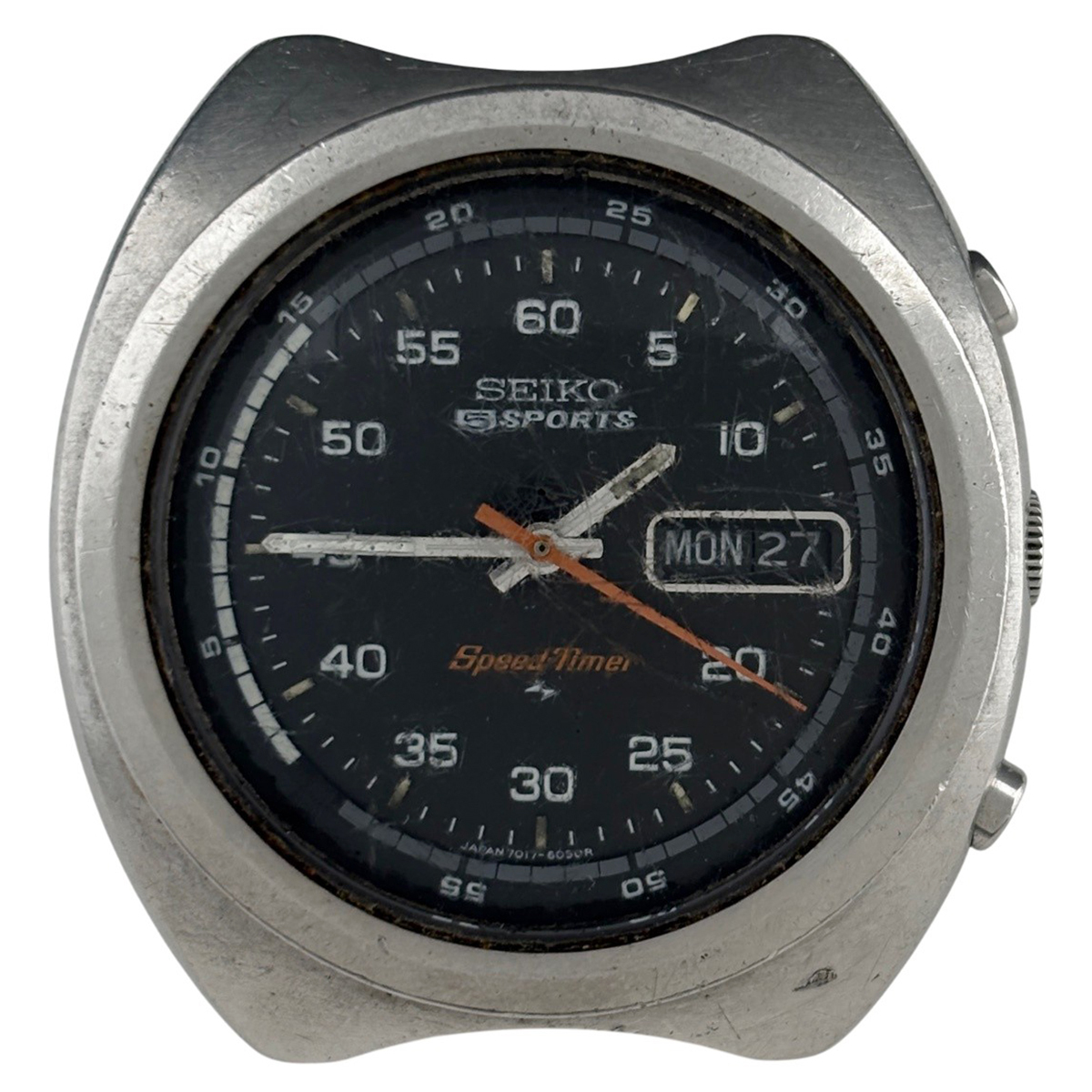 【ジャンク品】 セイコー SEIKO スピードタイマー 7017-60480 腕時計 自動巻き 【中古】