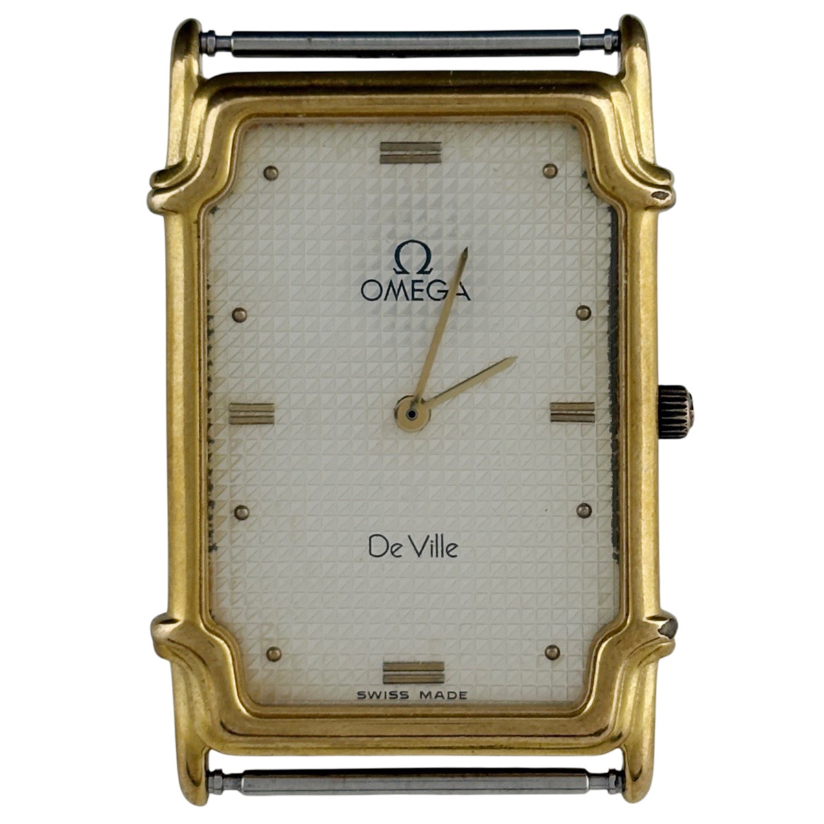【ジャンク品】 オメガ OMEGA デヴィル 191.0227 Cal.1450 腕時計 クォーツ 【中古】