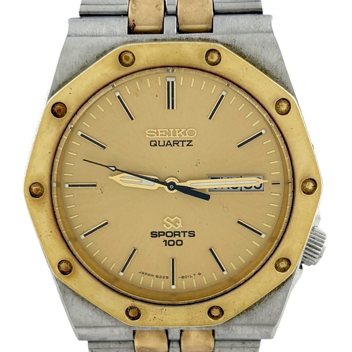 【ジャンク品】セイコー SEIKO SQ SPORTS 8229-8010 腕時計 クォーツ 【中古】