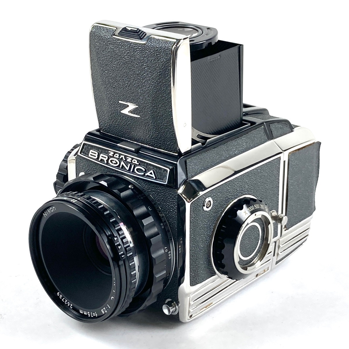 【1円】 ゼンザブロニカ Zenza Bronica S2 後期 + NIKKOR-P 75mm F2.8 中判カメラ 【中古】