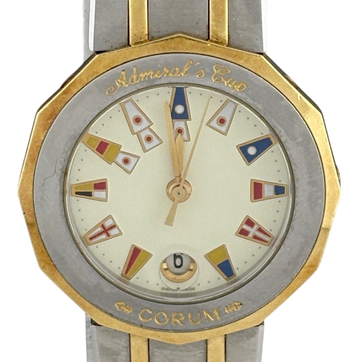 【ジャンク品】コルム CORUM アドミラルズカップ 39.610.21 V-52 腕時計 クォーツ 【中古】