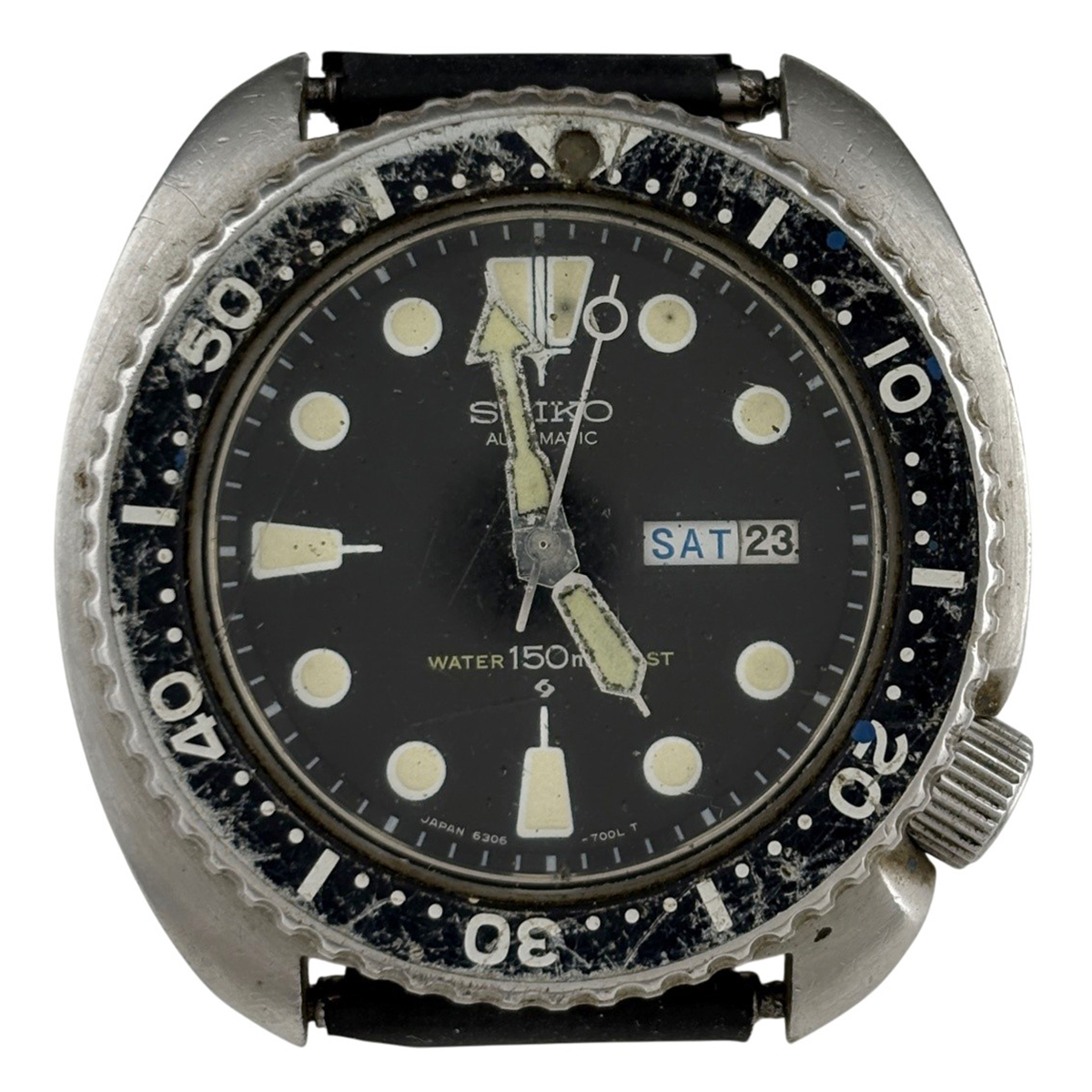 【ジャンク品】 セイコー SEIKO サードダイバー 6306-7000 AT デイデイト 腕時計 自動巻き 【中古】