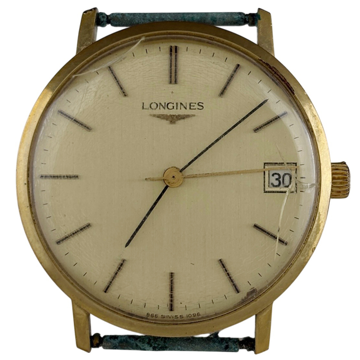【ジャンク品】 ロンジン LONGINES ラウンド デイト 腕時計 手巻き 【中古】