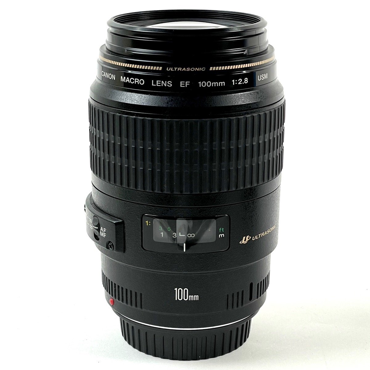 【1円】 キヤノン Canon EF 100mm F2.8 MACRO USM 一眼カメラ用レンズ（オートフォーカス） 【中古】
