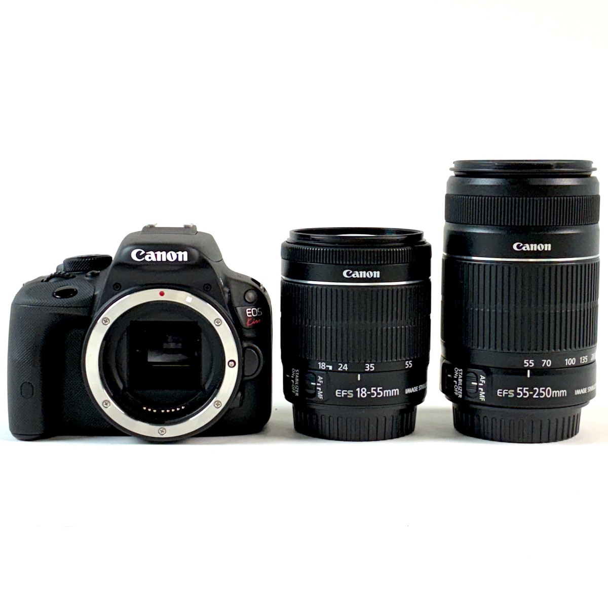 【1円】 キヤノン Canon EOS Kiss X7 ダブルズームキット デジタル 一眼レフカメラ 【中古】