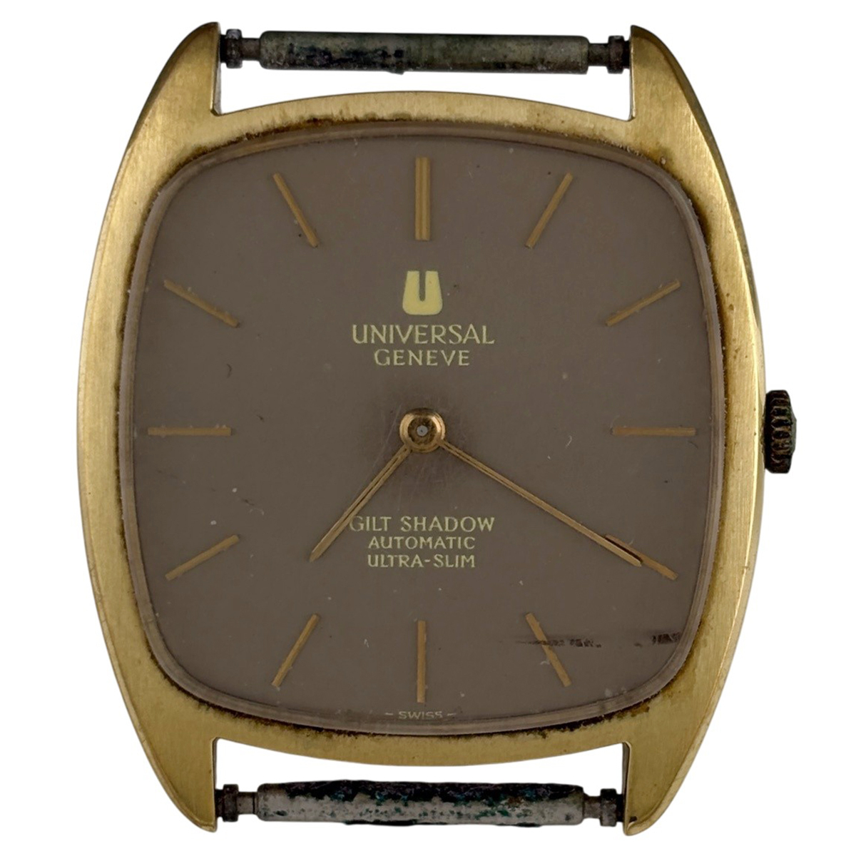 【ジャンク品】 ユニバーサル・ジュネーブ Universal Geneve ギルドシャドウ 566105 腕時計 手巻き 【中古】