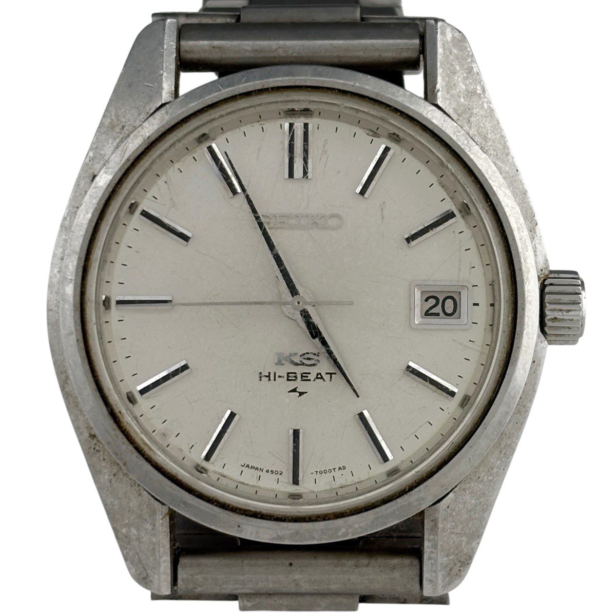 【ジャンク品】 セイコー SEIKO キングセイコー ハイビート メダリオン 4502-7001 腕時計 手巻き 【中古】
