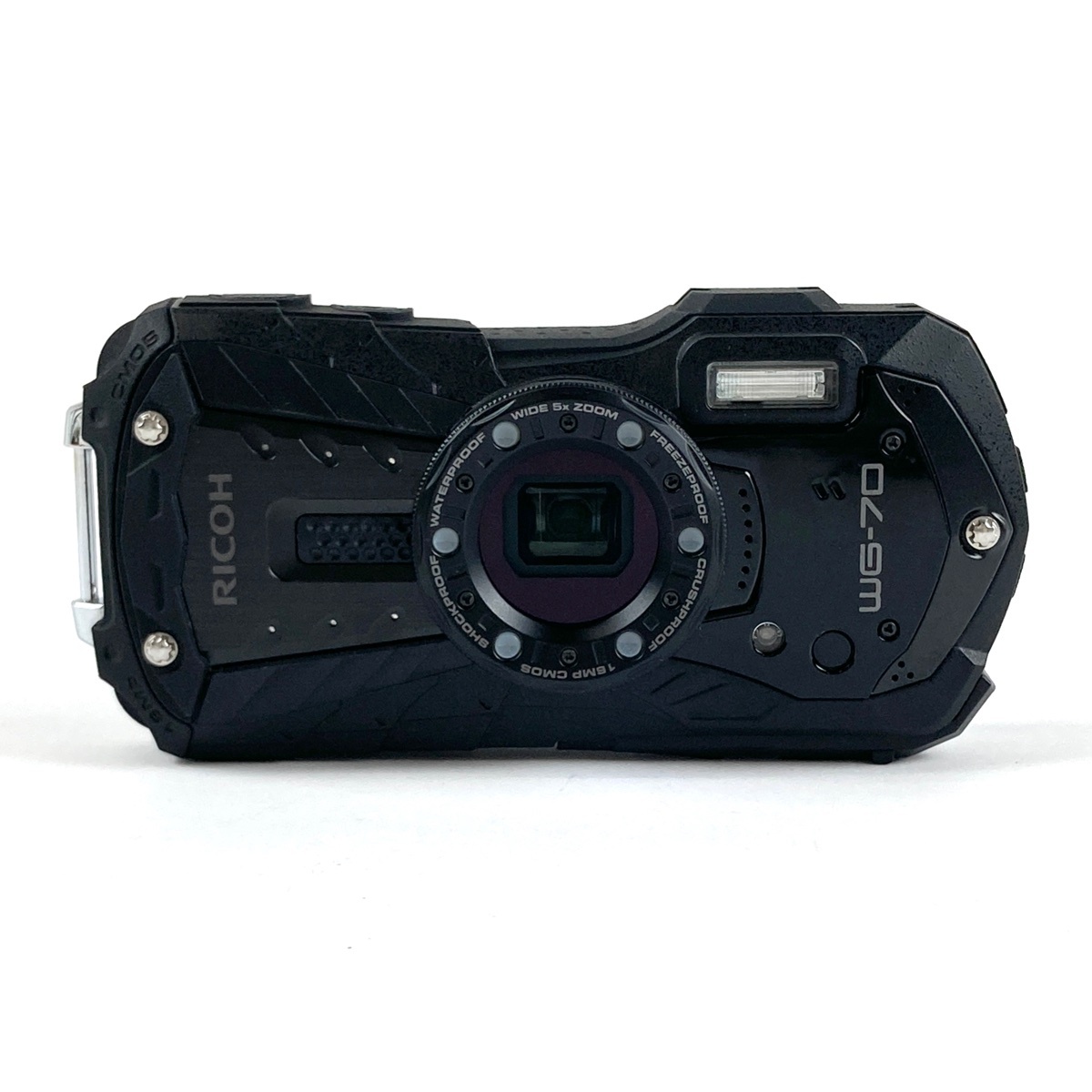 【1円】 リコー RICOH WG-70 ブラック コンパクトデジタルカメラ 【中古】