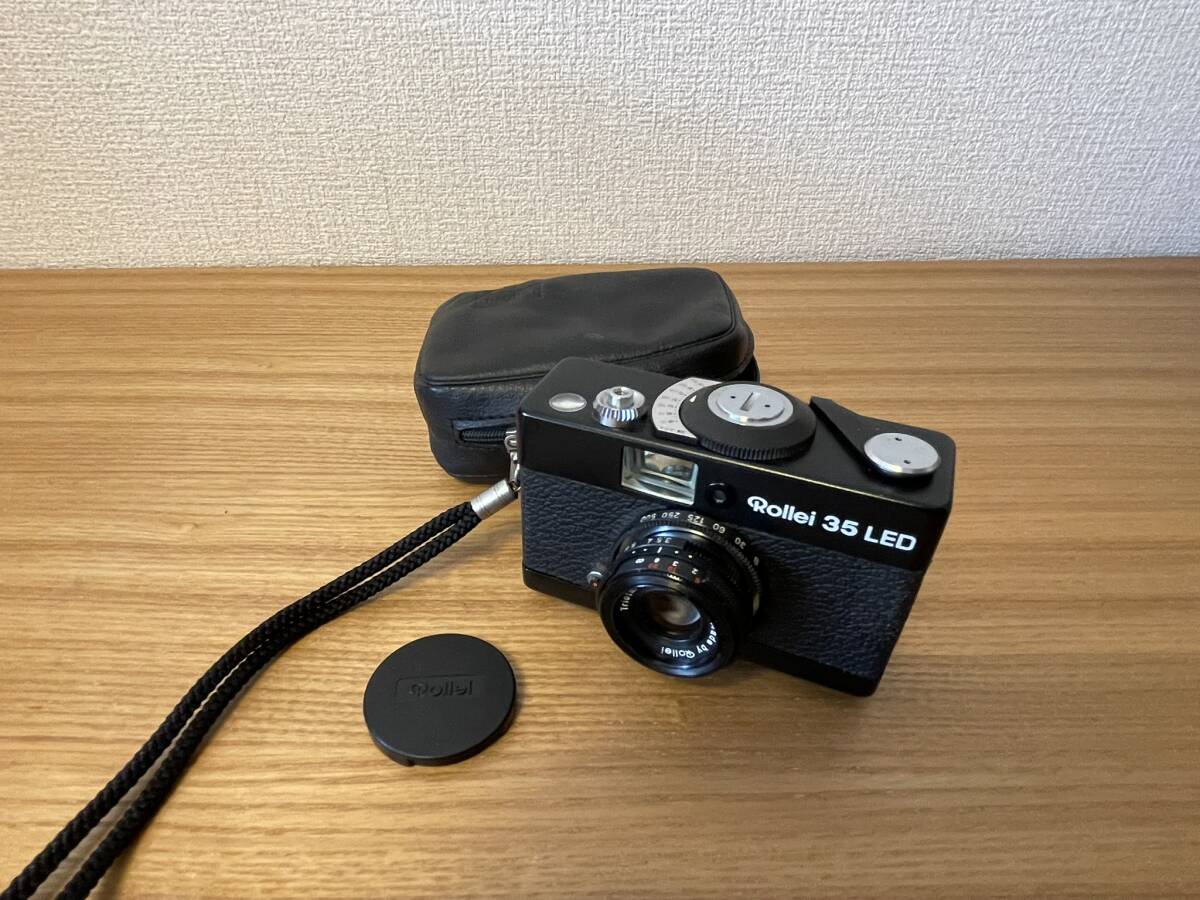 Rollei ローライ 35 LED ケース付き コンパクトフィルムカメラ 現状渡し 中古 ジャンク品