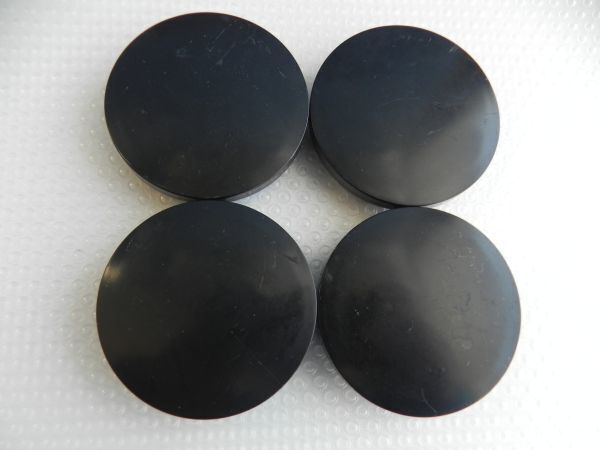 ■【訳あり】汎用品 薄型センターキャップ黑◆外径56mm4個セット1台分価格◆4本爪タイプ