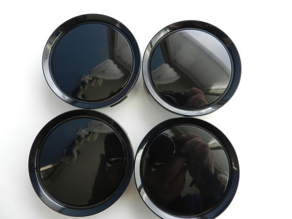 ◆汎用品 平面キャップ外径75ｍｍセンター キャップ黒/４個セット価格