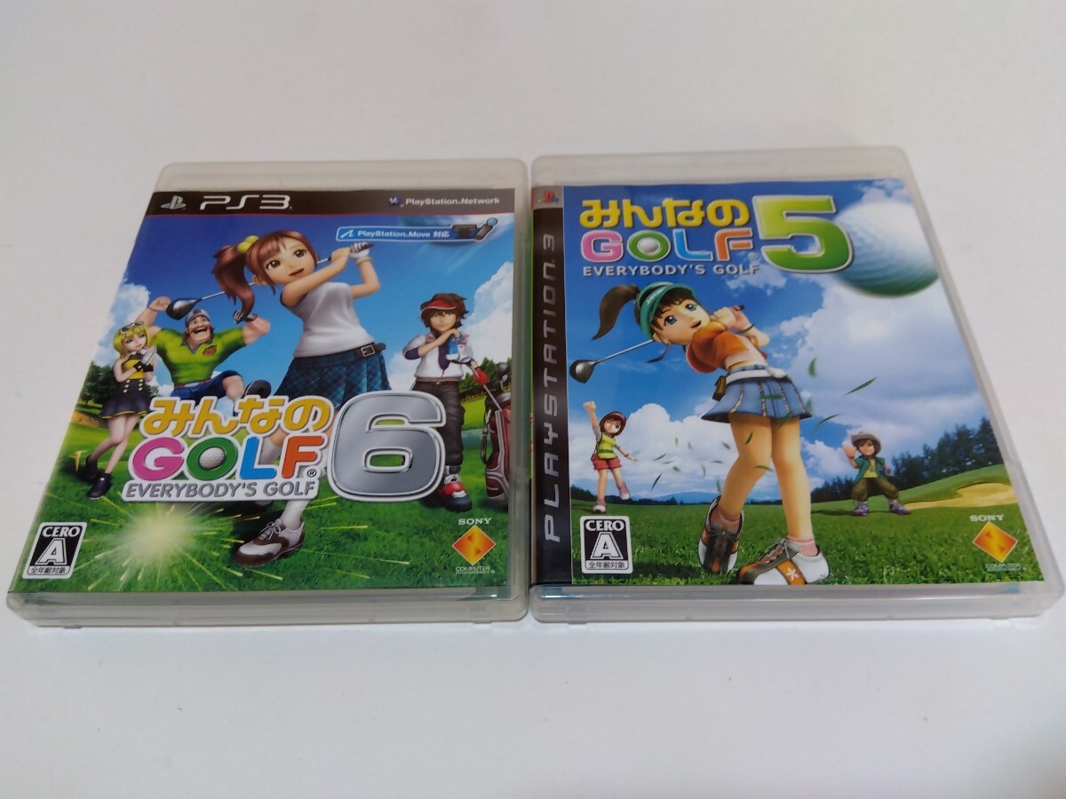 PS3 みんなのゴルフ6 みんなのゴルフ5 ２本セット