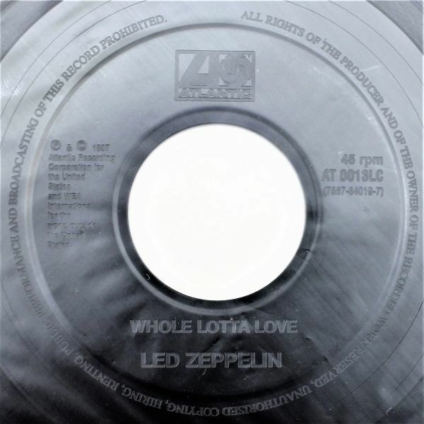 T-531 EU盤 美盤 Led Zeppelin Whole Lotta Love レッド・ツェッペリン 胸いっぱいの愛を AT 0013LC 45 RPM