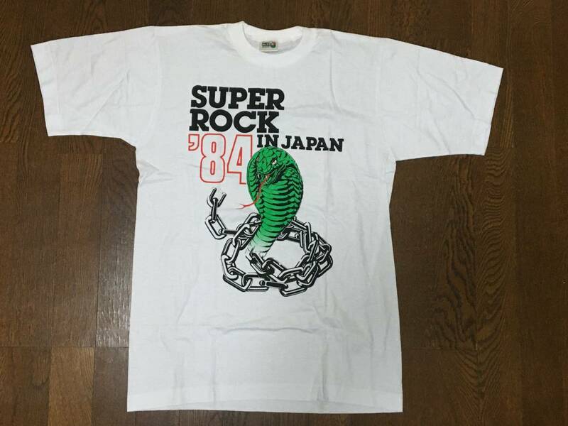 激レア 当時物 SUPER ROCK '84 IN JAPAN Tシャツ スーパーロック'84 ホワイトスネイク スコーピオンズ ANVIL BON JOVI マイケルシェンカー