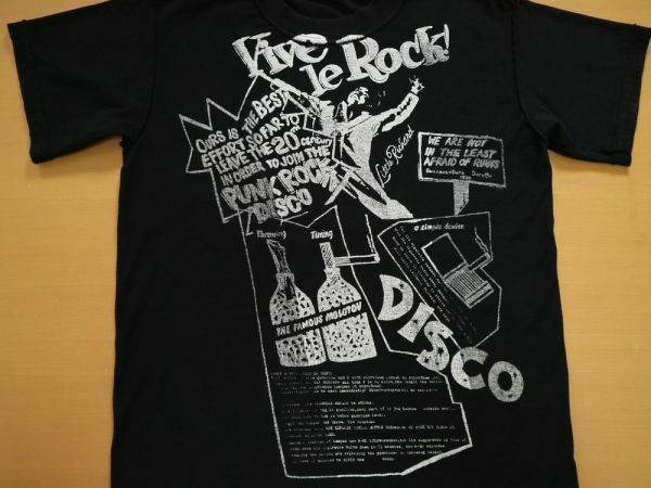 デッドストック 1wash! オールド Vive Le Rock DISCO 半袖 Tシャツ 黒// セディショナリーズ SEDITIONARIES Vivienne Westwood シド パンク