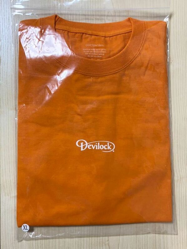 Devilock Logo Tee Orange XL New デビロック Tシャツ 半袖 新品未使用 正規品 90年代ブランド 恵比寿 Palmstore 7STARS DESIGN