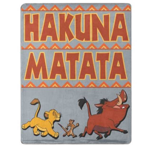 日本未発売　ハクナマタタ　ブランケット　ライオンキング　ディズニー　海外ディズニー
