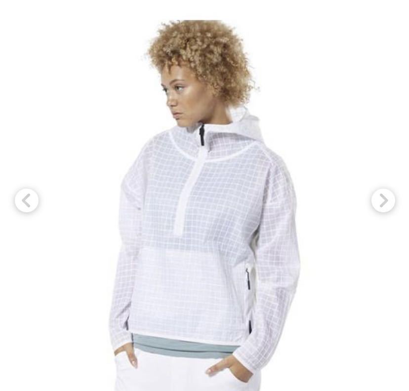 リーボック Reebok DP5652 トップス ジップアップパーカー フーディー アウター 白色 ホワイト Sサイズ 新品未使用 タグ付き 値下げ