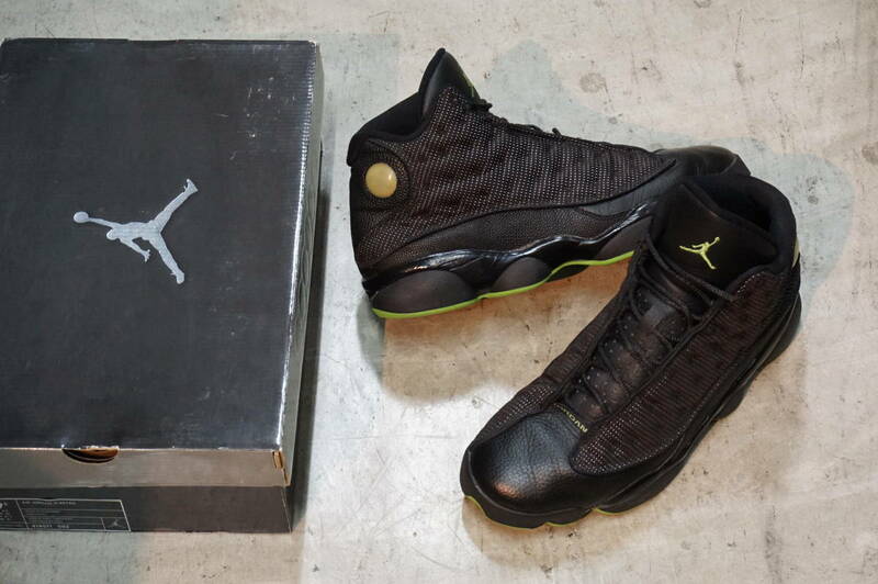 NIKE AIR JORDAN 13 RETRO ALTITUDE 414571-002★希少 2010年 ナイキ エア ジョーダン 13 レトロ ブラック アルティテュード US9.5 27.5cm