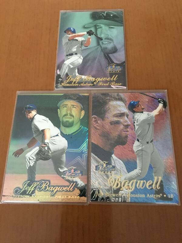 【元Astros/Jeff Bagwell/MLB通算2314Ｈ,449ＨR】 1998 Flair Showcase Row 1,2,3