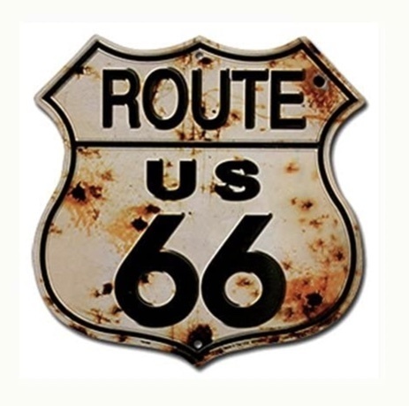 ROUTE66 アルミニウムプレート（新品・未使用）